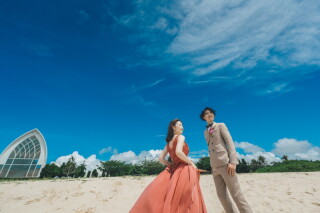 OKINAWA ワタベウェディング_アクアグレイス・チャペルでこんなお写真撮れます♬