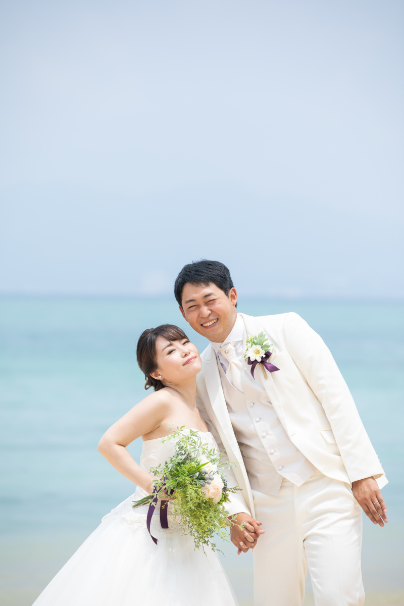 ビーチでは雰囲気を変えて♪