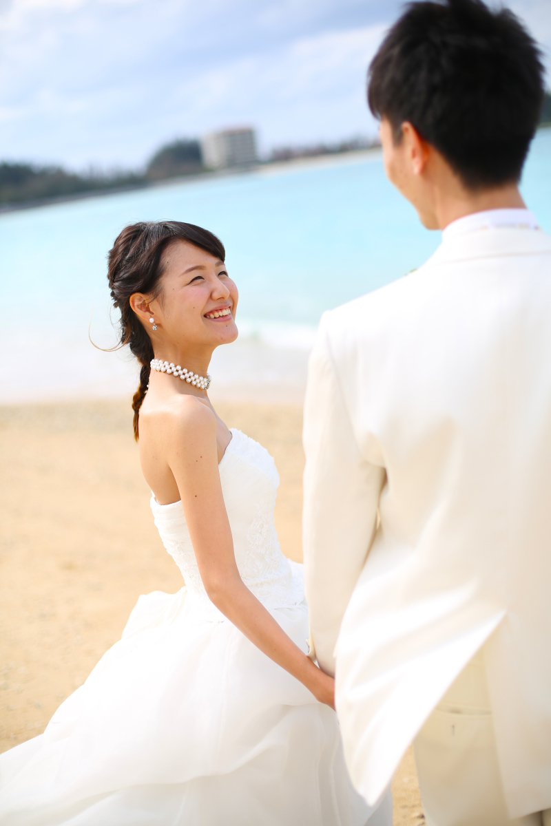 ビーチは開放的に♪