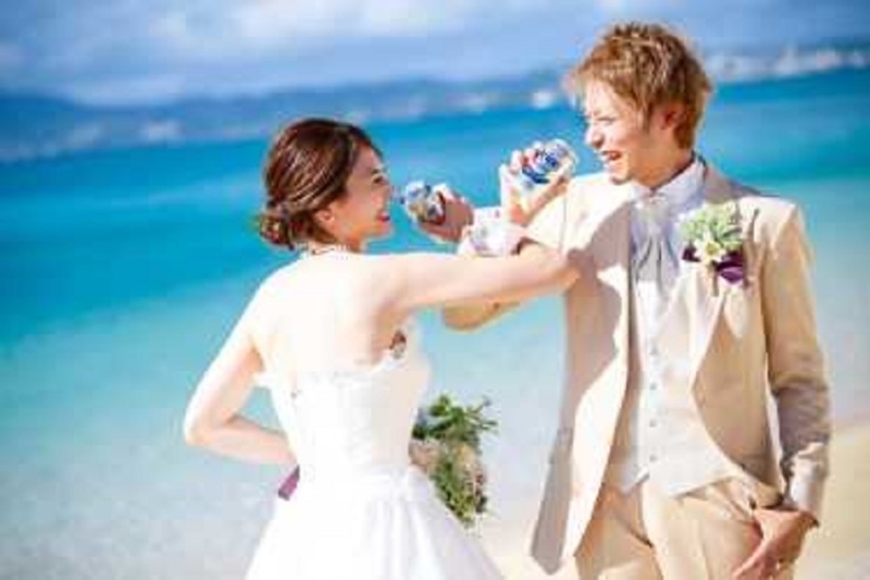 オリオンビールを交わし飲み!!