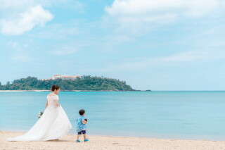 OKINAWA ワタベウェディング_お子さまと一緒に❤ファミリーフォト♪
