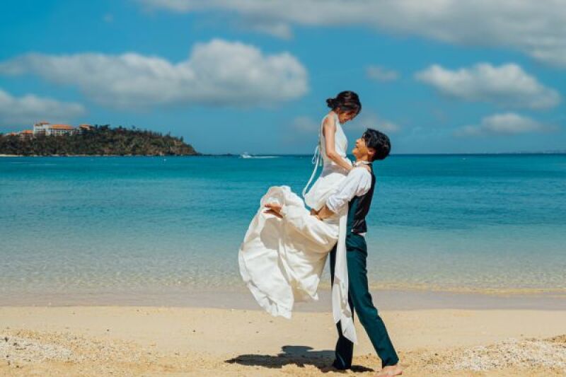 【北部エリア／3.5時間完結！】7月撮影から★手軽にサクッと！お写真1枚ビーチBASICプラン｜ビーチ1カット