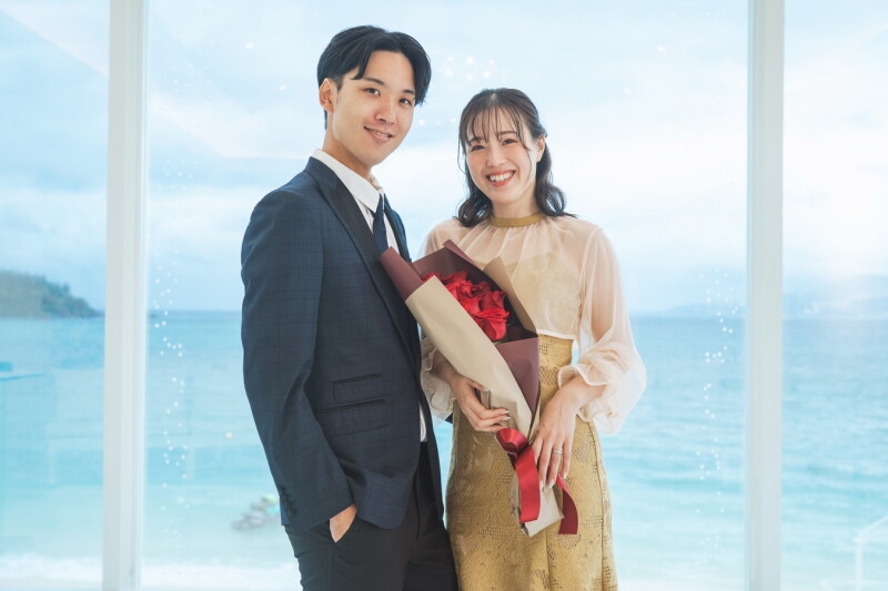 【プロポーズプラン】チャペルでエンゲージメントフォトを♡バラの花束＆データ30カット【アクアグレイス・チャペル】サプライズにも♡