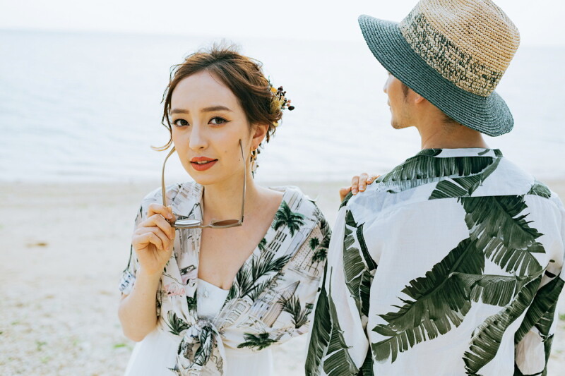 【私服フォト】カジュアルビーチフォト 50カット◎エンゲージメントフォト・ペットとのフォト・ファミリーフォトにもおすすめ♪