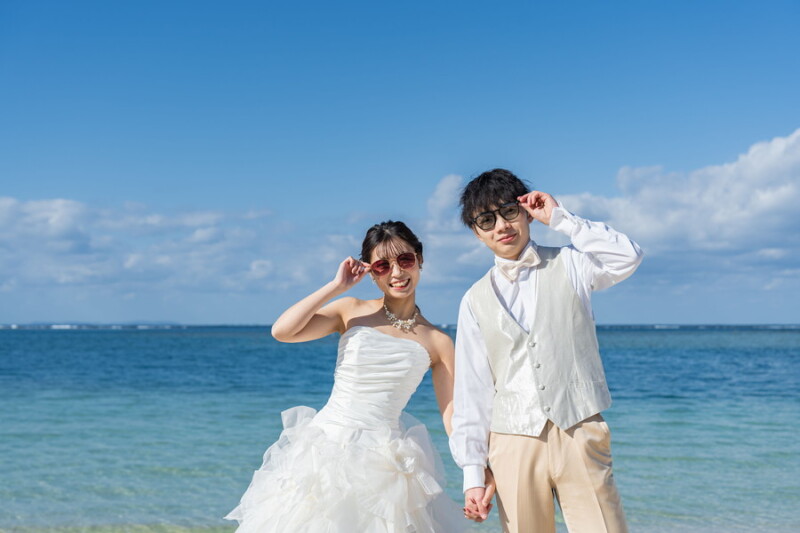 【大特価◉平日プラン】1～３月OK！ビーチ＆グリーン100カットを￥11,000で！衣裳・ヘアメイク・アテンド・雨天保証コミ！