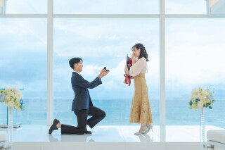 【プロポーズプラン】チャペルでエンゲージメントフォトを♡バラの花束＆データ30カット込み