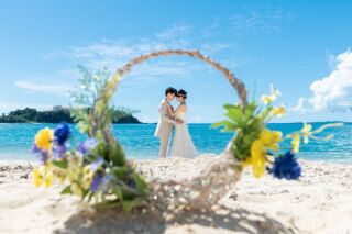 【飾れるA4フォトボード付き！リニューアル記念★】7・8月撮影《今月中成約》ビーチ100カット◎112,200円&rarr;72,600円