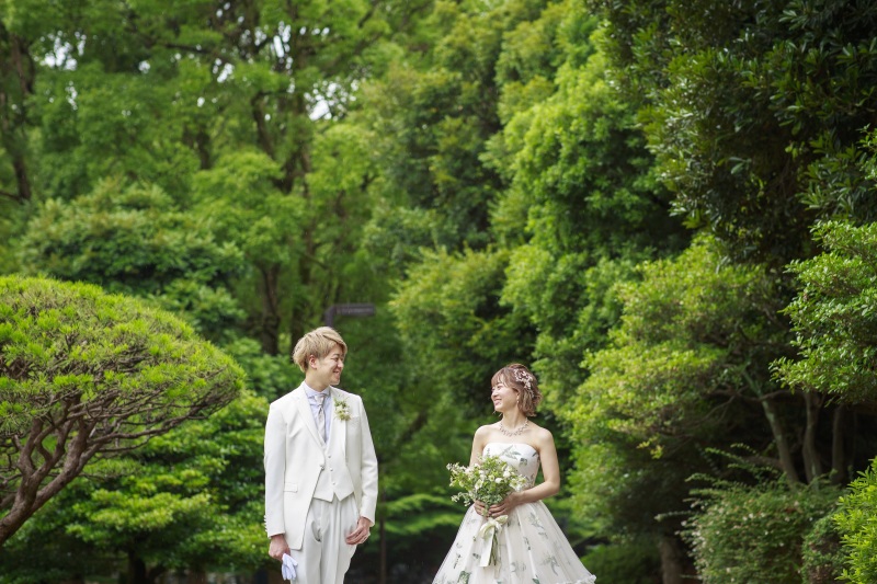 新緑をバックに...♡