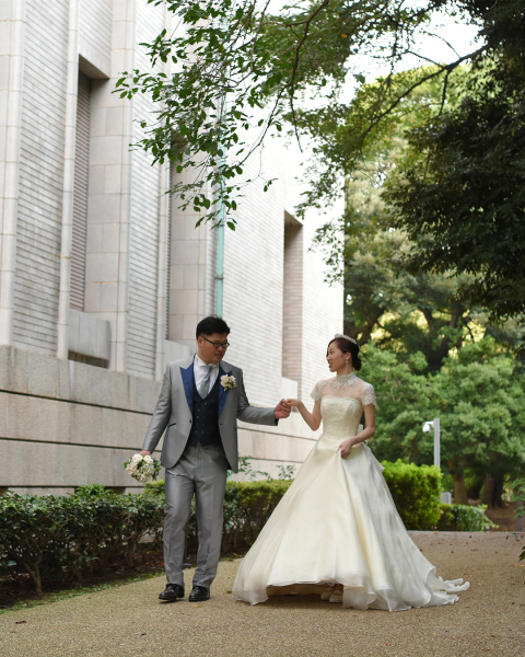 エスコートするお姿も