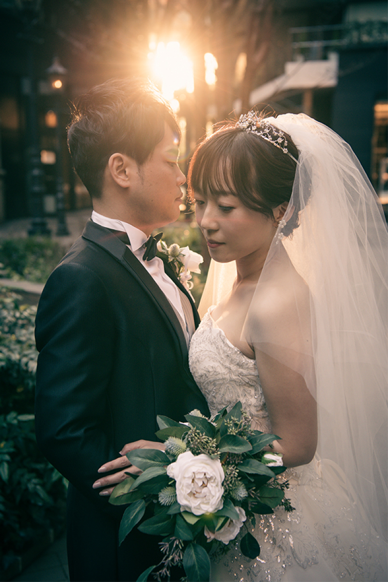 ベールを着けて