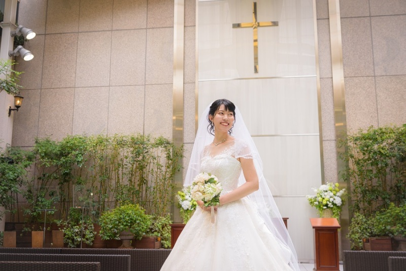 まるでガーデンウェディングのように…