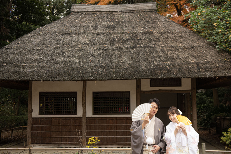 九八屋をバックに☆