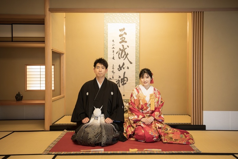 色打掛にチェンジ