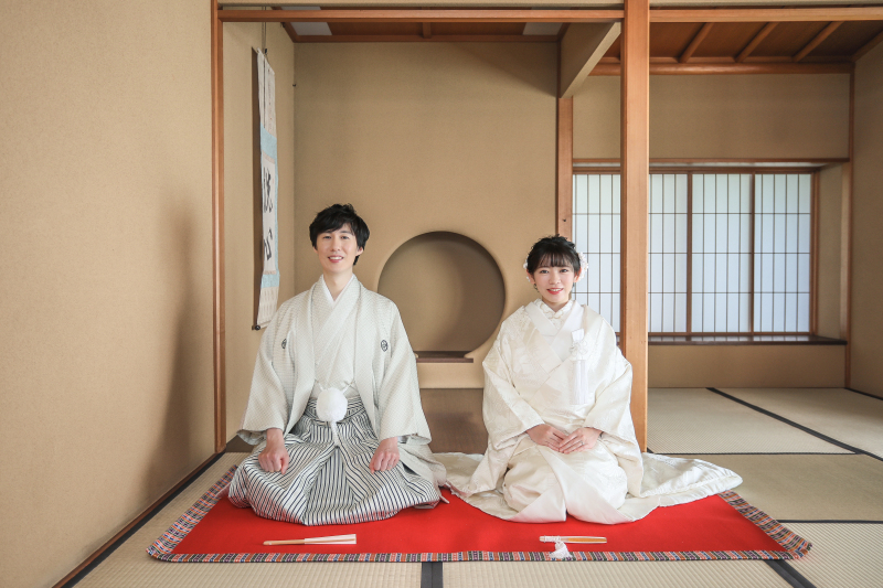 和室から撮影スタート☆