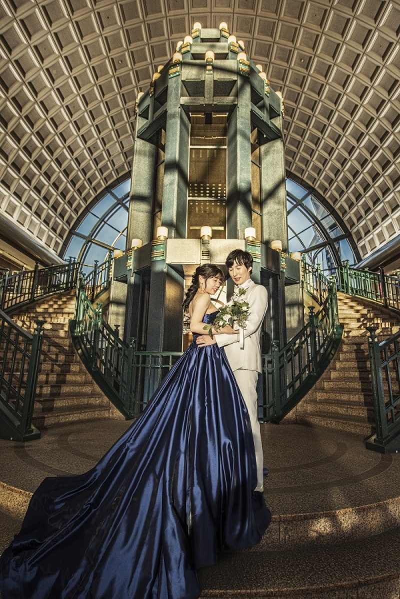 カラードレスはブルーで♡