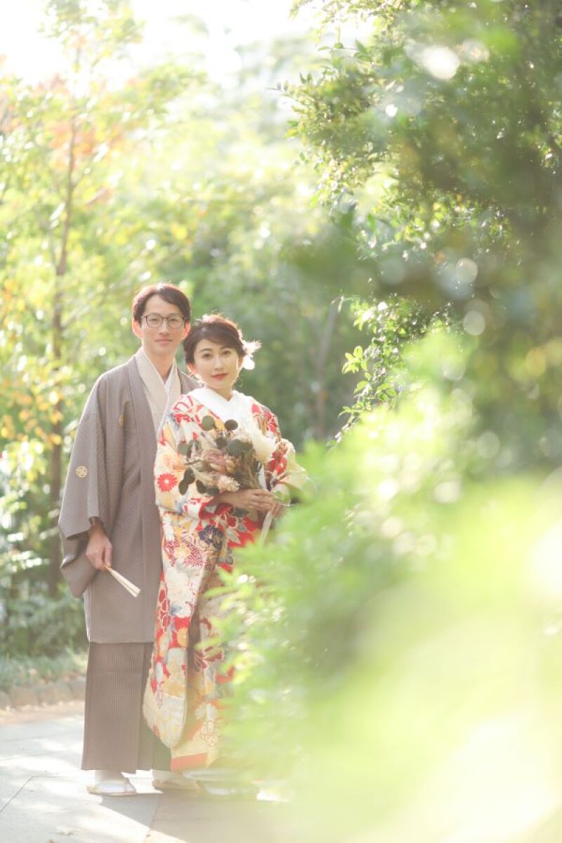 最後はブーケを合わせて♡