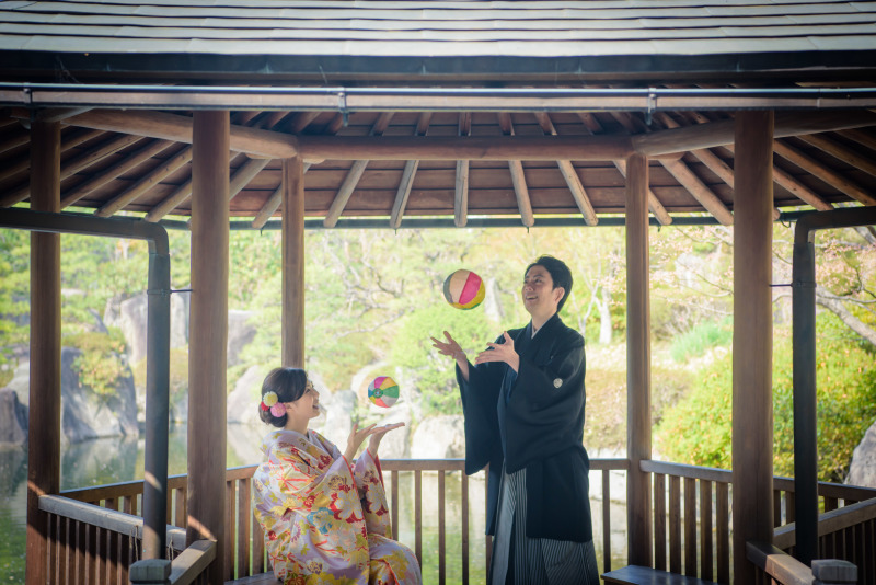 Angel Studio 新宿_庭園で撮影できる