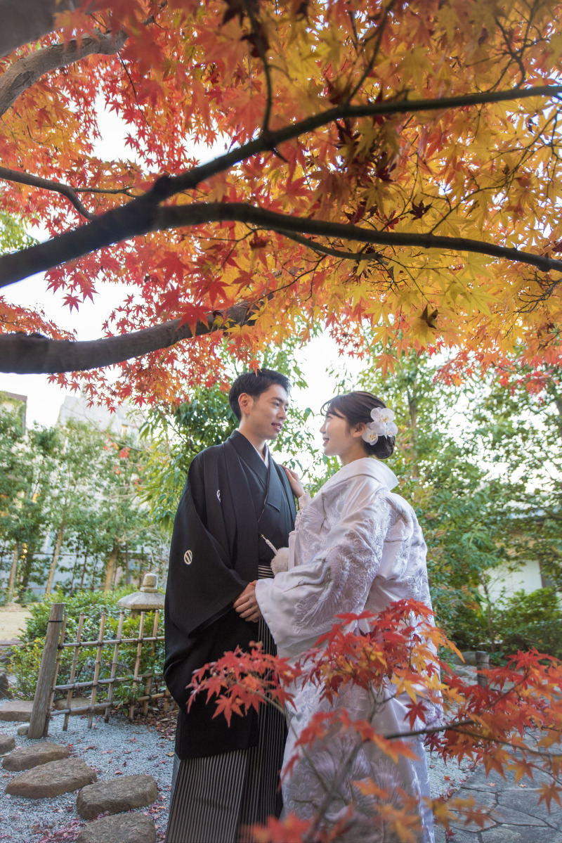 ♢白無垢+色打掛♢東郷神社和装ロケーション【奉告祭/和室/全データ/アテンド同行/移動費込/400着から選べる】