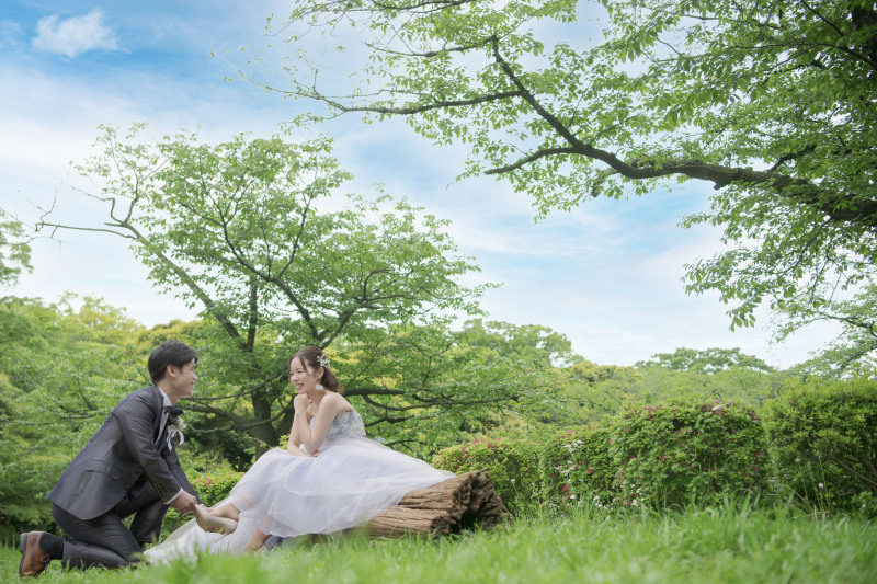 新緑洋装ロケーションプラン【全データ付/美容アテンド同行/移動費込/300着から選べる】