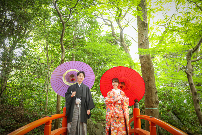 新緑和装ロケーションプラン【全データ付/美容アテンド同行/移動費込/400着から選べる