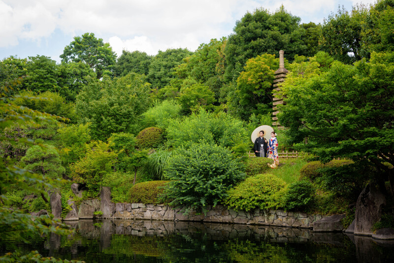 目白庭園ロケーションプラン【全データ付/美容アテンド同行/移動費込/400着から選べる