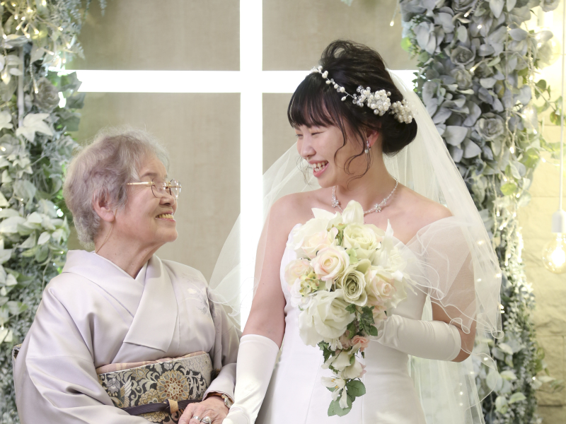 おばあちゃんの笑顔に