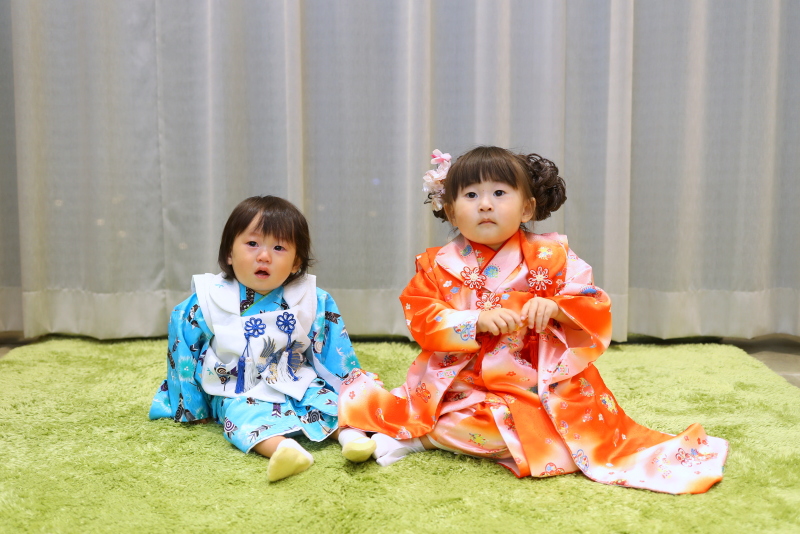 お子様もお衣裳を着て撮影♪