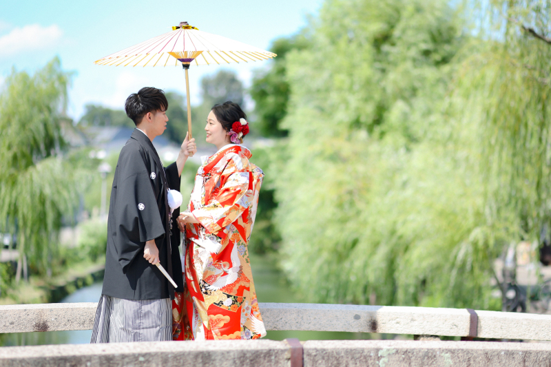 倉敷美観地区で*