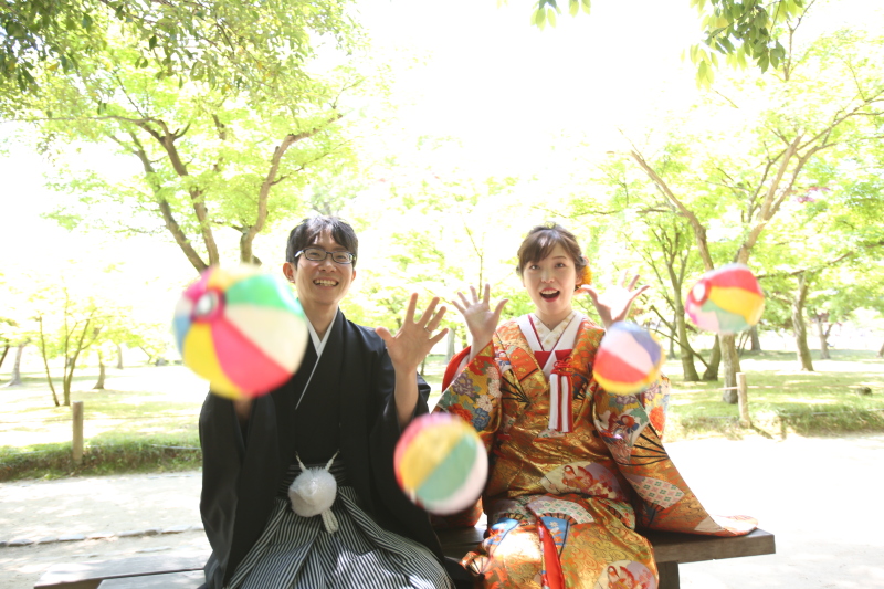 紙風船を使って