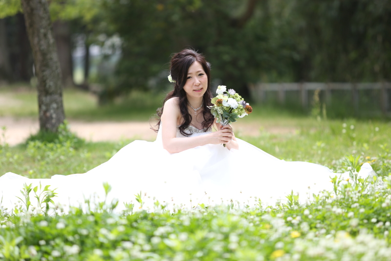 お花に囲まれて♡