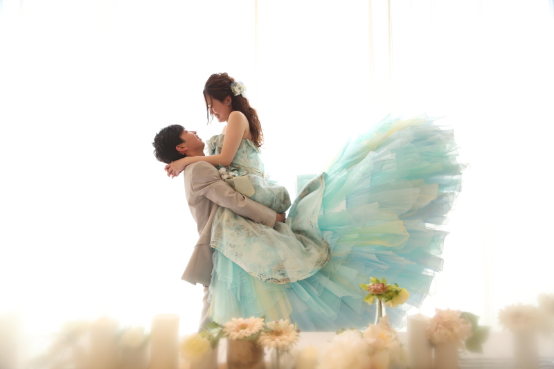 ドレスをふわっと★