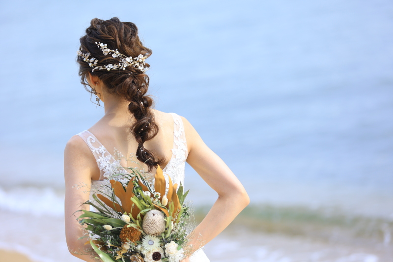 とってもかわいいヘアスタイルも＊