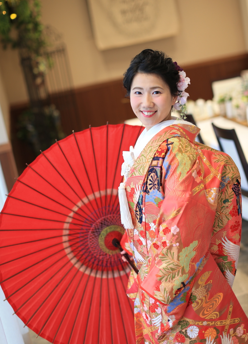 小粋な和傘ショット♪