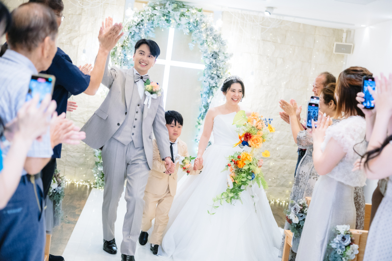 家族とウェディングフォト