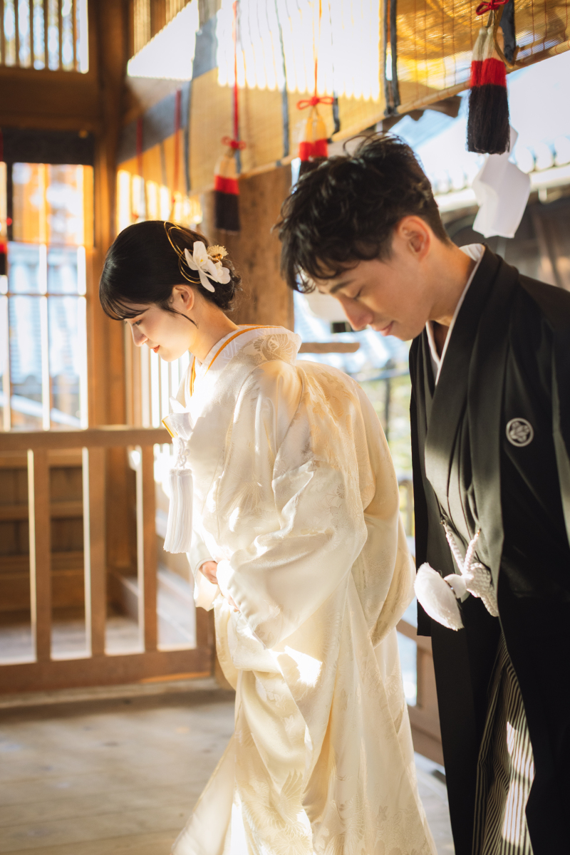 神社挙式のようなお写真に