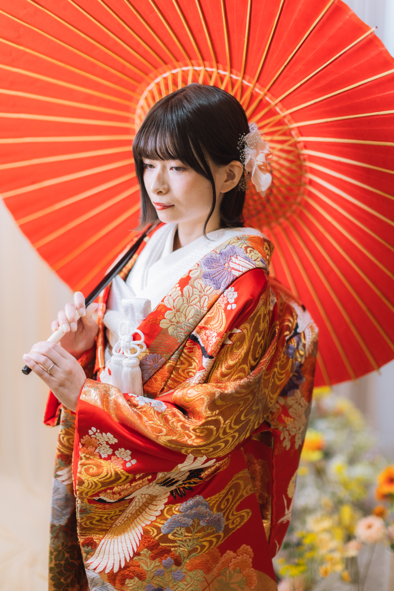 赤傘で