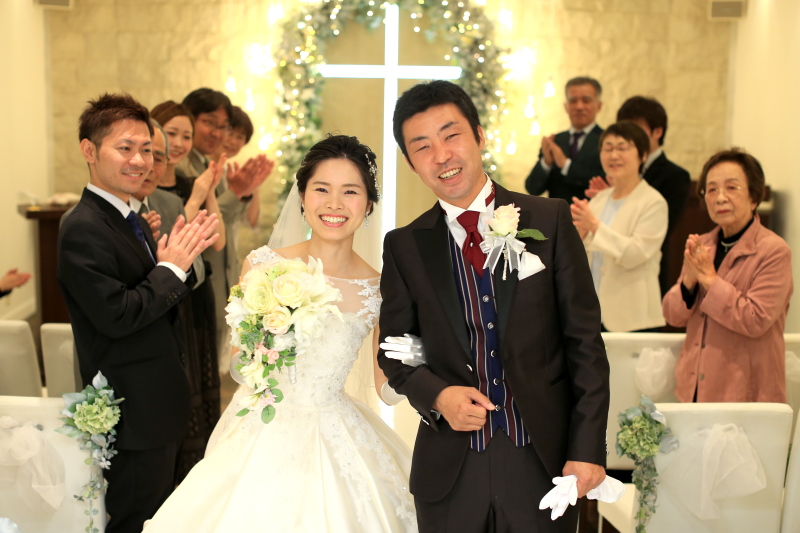 退場はみんなの拍手で