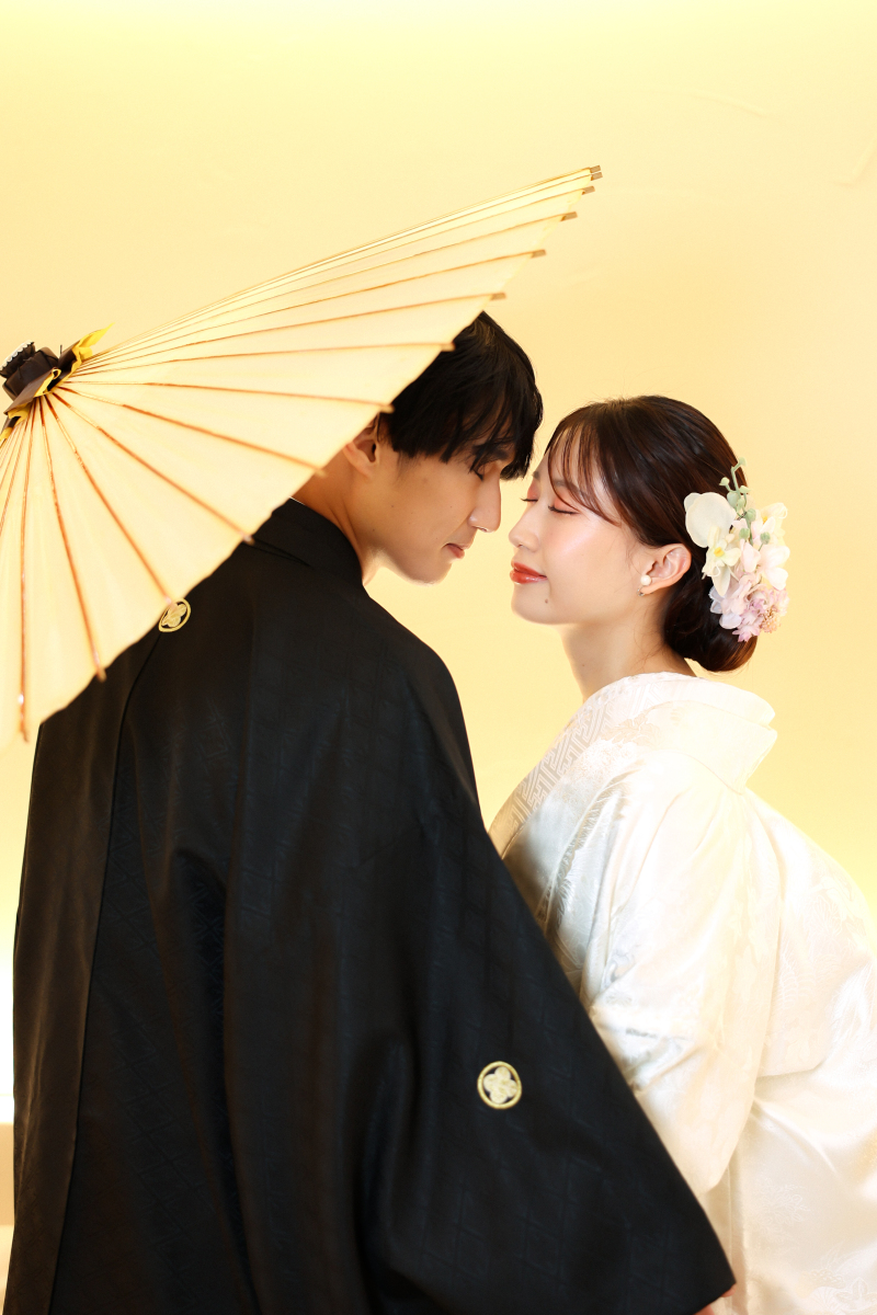 和装傘で撮影♪