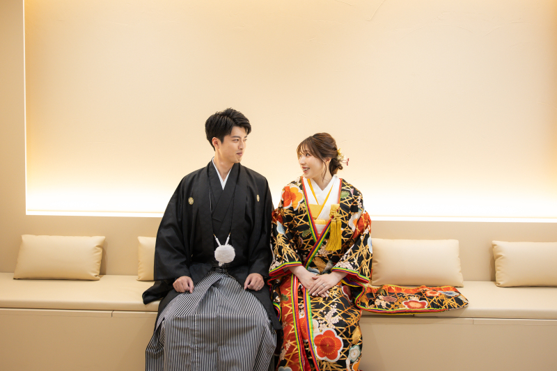 見つめ合うおふたり