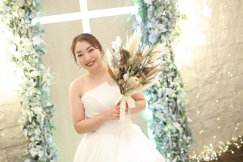 お洒落なドライフラワーブーケ＊