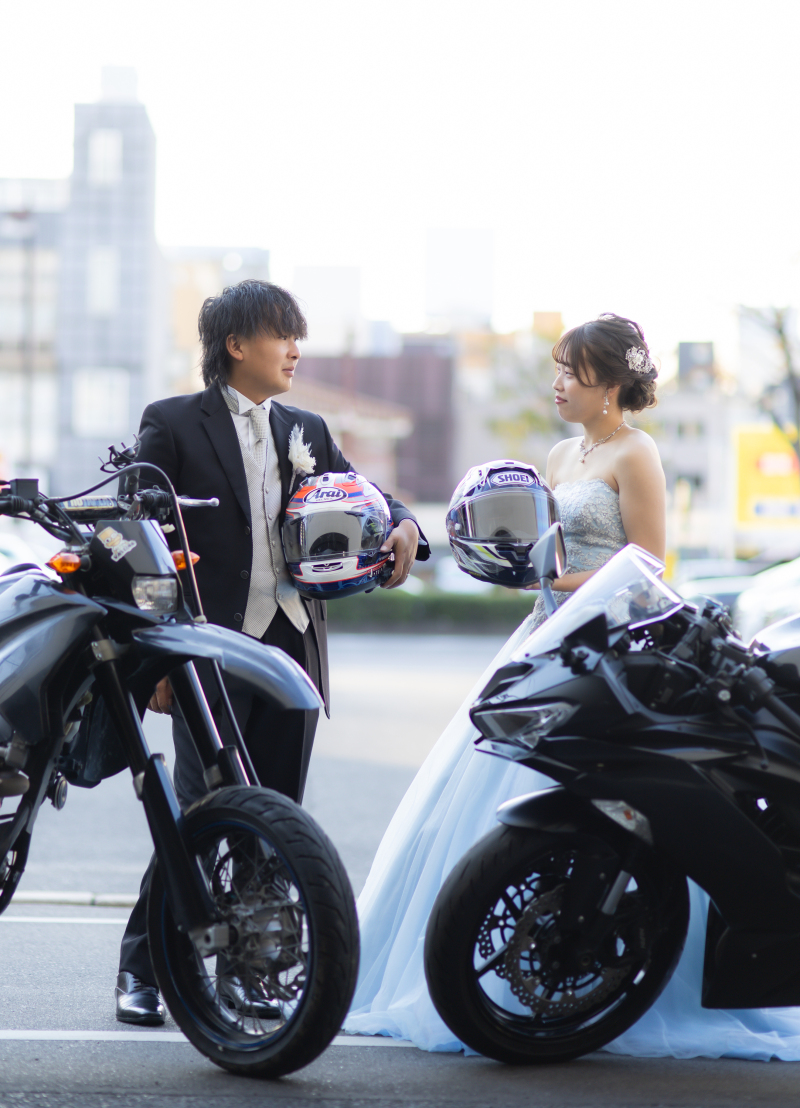 バイクと一緒に撮影☆