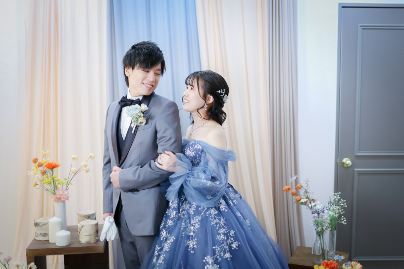 ドレス2着でスタジオ撮影＊*