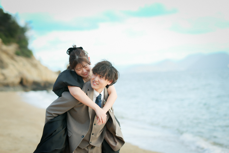 おんぶショット