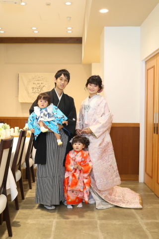 お子様と一緒に撮影