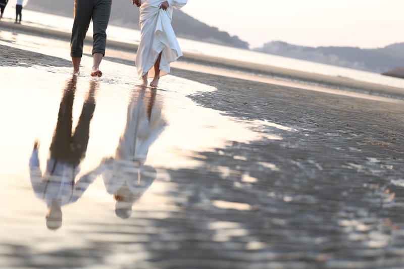 夕方には父母ヶ浜へ