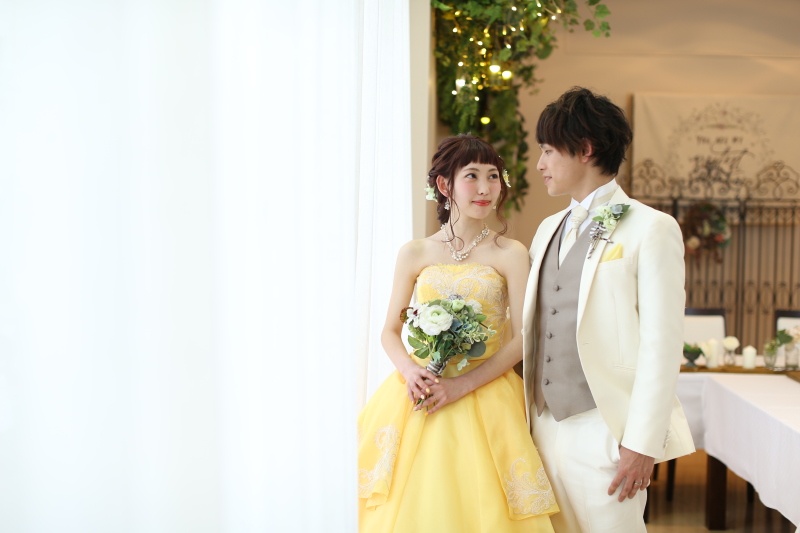 イエローのドレス♡