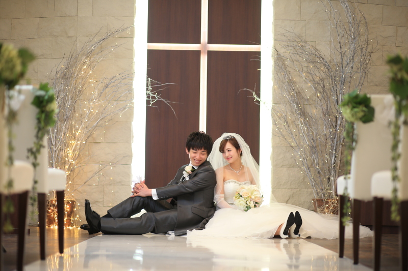 ちょこんと座って♪