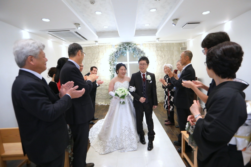 温かい拍手に包まれて