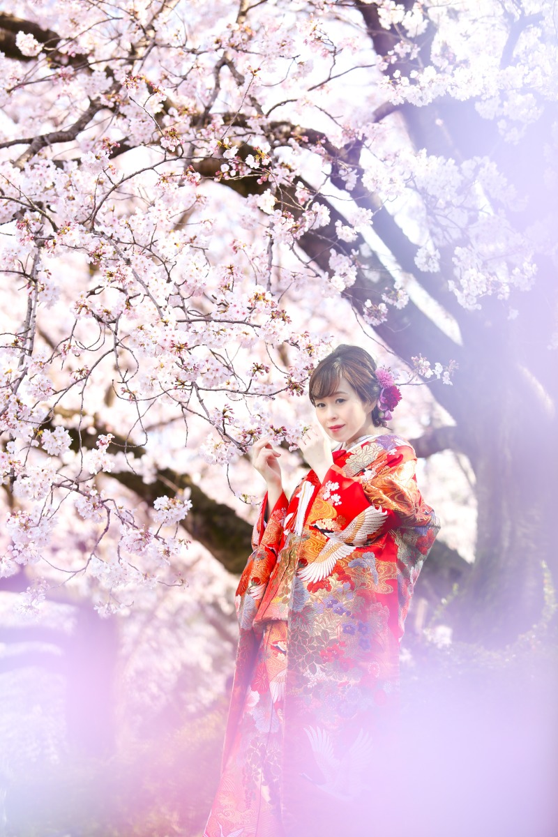 お一人ショットは可愛らしく♡