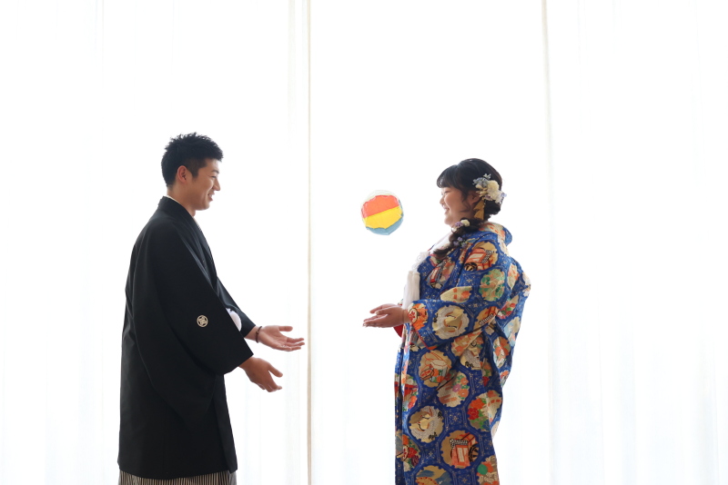 紙風船を使って